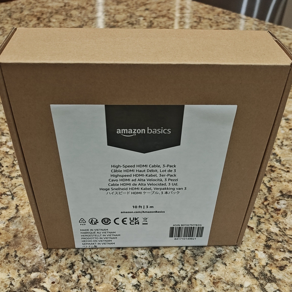 Amazon Basics High-Speed HDMI Cable 3-Pack